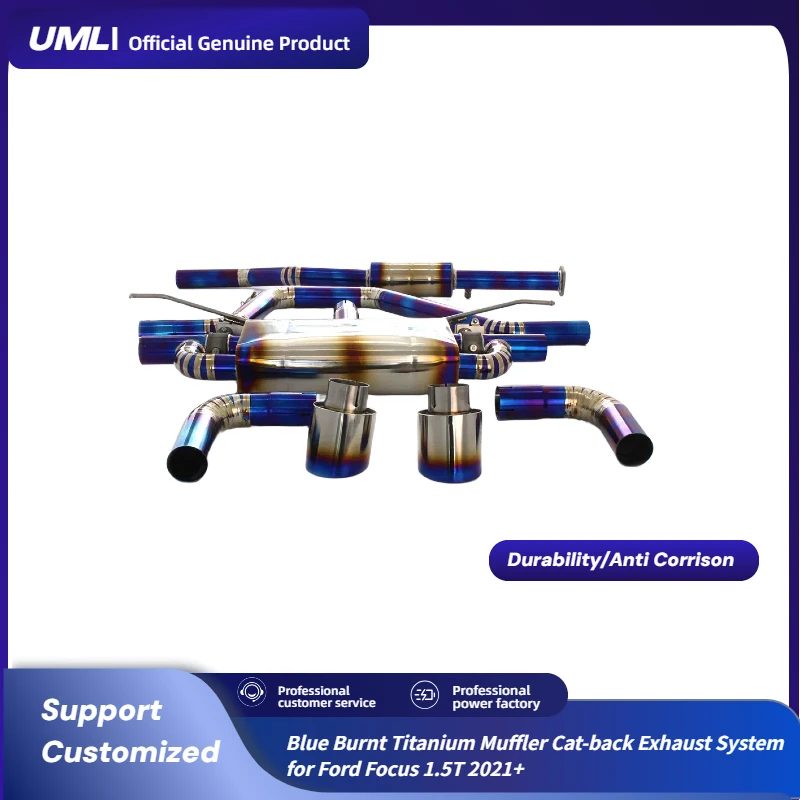 Синий выжженный титановый глушитель Cat-back, выхлопная система для Ford Focus 1.5T 2021+ с коваными насадками из углеродного волокна
Синий выжженный титановый глушитель Cat-back, выхлопная система для Ford Focus 1.5T 2021+ с коваными насадками из углеродного волокна