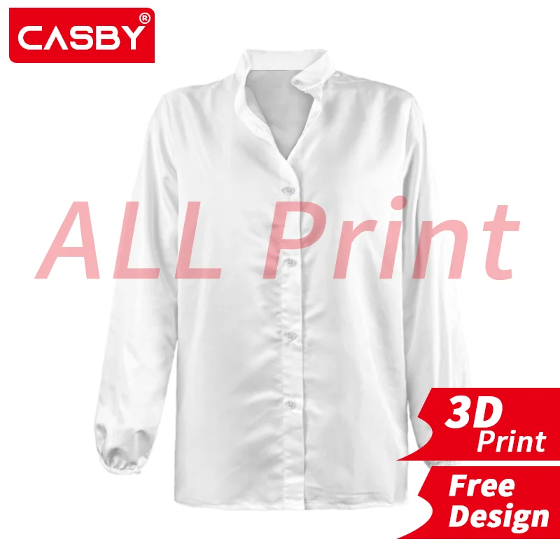 Chiffon Women Blouses Long Sleeve Loose Female White Shirt Women Tops 3D Print Custom Logo All Print Design DIY Free Design
Chiffon Women Blouses Long Sleeve Loose Female White Shirt Women Tops 3D Print Custom Logo All Print Design DIY Free Design