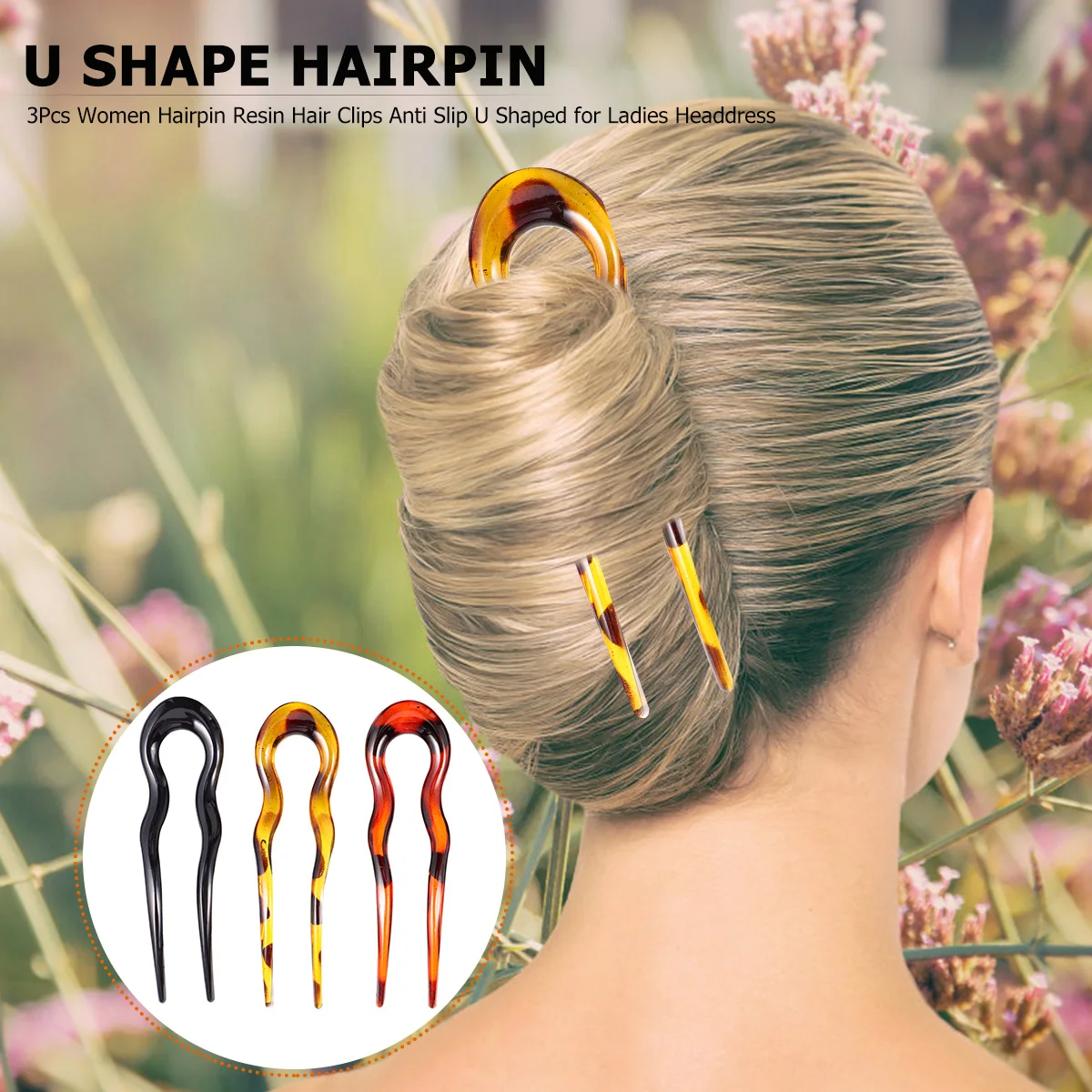 3Pcs Hairpin UShape DoubleTeeth Resin Clip Girls Styling Bridal AllHairColors Types Long Thick Accessories Women HairCare
3Pcs Hairpin UShape DoubleTeeth Resin Clip Girls Styling Bridal AllHairColors Types Long Thick Accessories Women HairCare