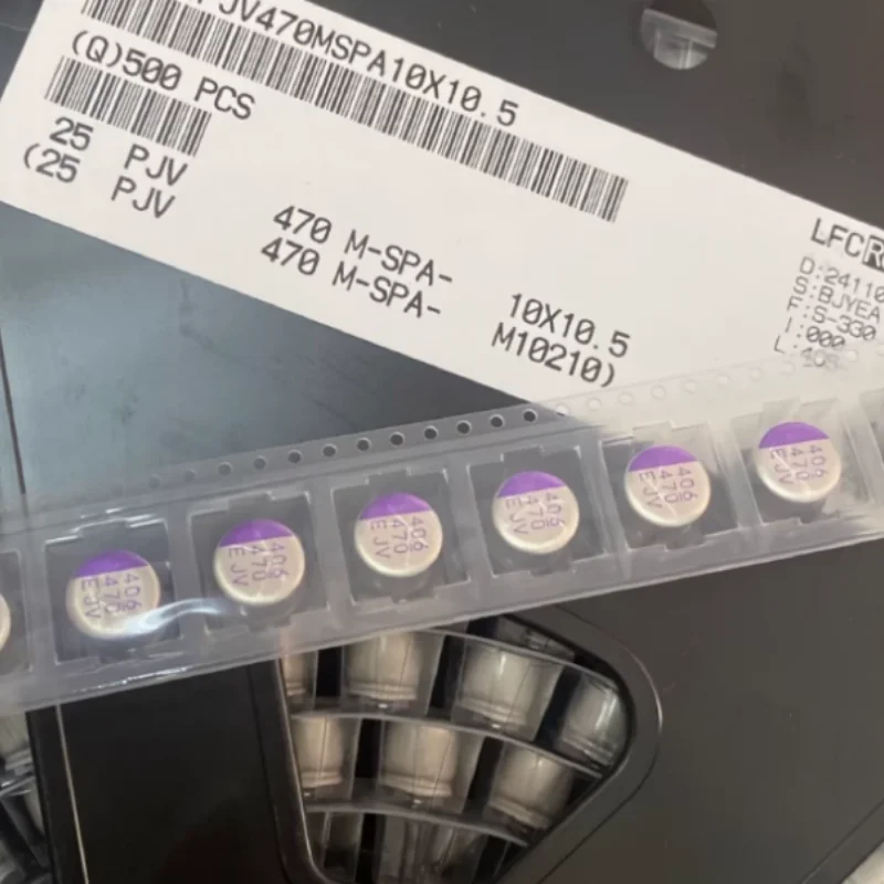 10PCS -100PCS 470UF 25V Japanese Ruby SMD Solid State Capacitor 25V470UF 10 * 10.5 RJV
10PCS -100PCS 470UF 25V Japanese Ruby SMD Solid State Capacitor 25V470UF 10 * 10.5 RJV