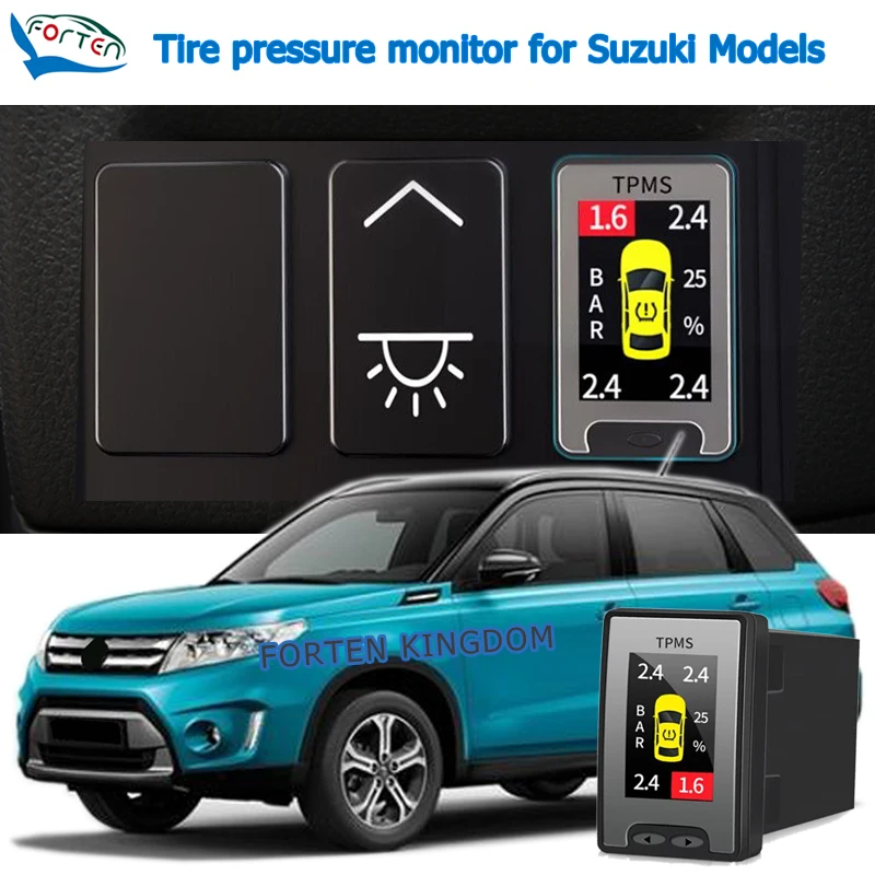 TPMS Tire Digital LCD Display Auto Security Alarm Tyre Pressure Monitor System For Suzuki Vitara Swift S-cross Ertiga XL7 Ciaz
TPMS Tire Digital LCD Display Auto Security Alarm Tyre Pressure Monitor System For Suzuki Vitara Swift S-cross Ertiga XL7 Ciaz