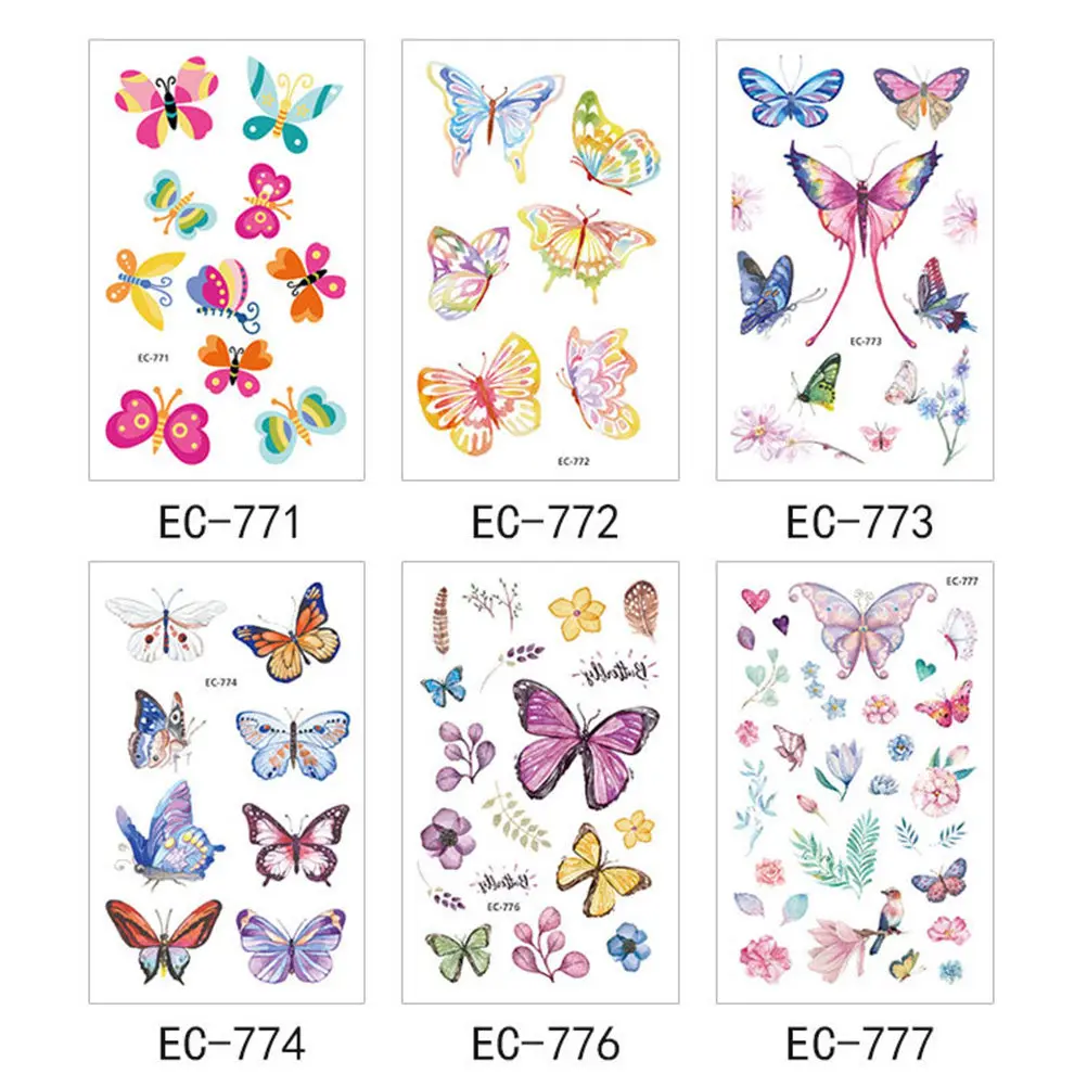 12 Sheets Colorful Butterfly Temporary Tattoos Waterproof Body Stickers Cartoon Fun Decorative Arm Face Long Lasting Easy
12 Sheets Colorful Butterfly Temporary Tattoos Waterproof Body Stickers Cartoon Fun Decorative Arm Face Long Lasting Easy