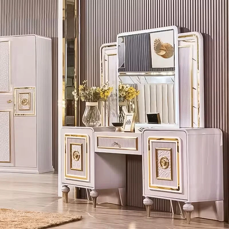 &Luxury Wooden Dressing Table With Mirror and Drawers Sets Furniture Modern Vanity Desk Makeup Dresser for Bedroom
&Luxury Wooden Dressing Table With Mirror and Drawers Sets Furniture Modern Vanity Desk Makeup Dresser for Bedroom