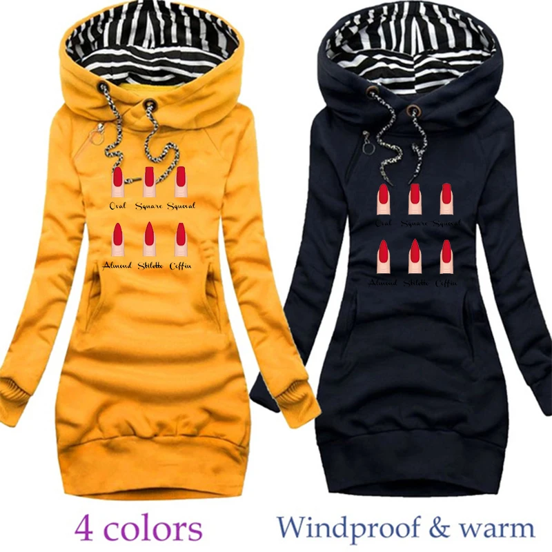 Latest Hot Women's Finger Printed Knee Dresses Hoodie Slim Dresses Solid Colour Hoodie Dresses Women's Long Sleeve Dresses
Latest Hot Women's Finger Printed Knee Dresses Hoodie Slim Dresses Solid Colour Hoodie Dresses Women's Long Sleeve Dresses
