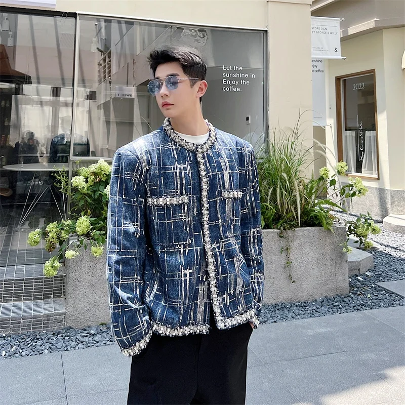 Модная короткая джинсовая стеганая куртка с бисерным декором в корейском уличном стиле, молодежная, приталенная, осенняя верхняя одежда
Модная короткая джинсовая стеганая куртка с бисерным декором в корейском уличном стиле, молодежная, приталенная, осенняя верхняя одежда