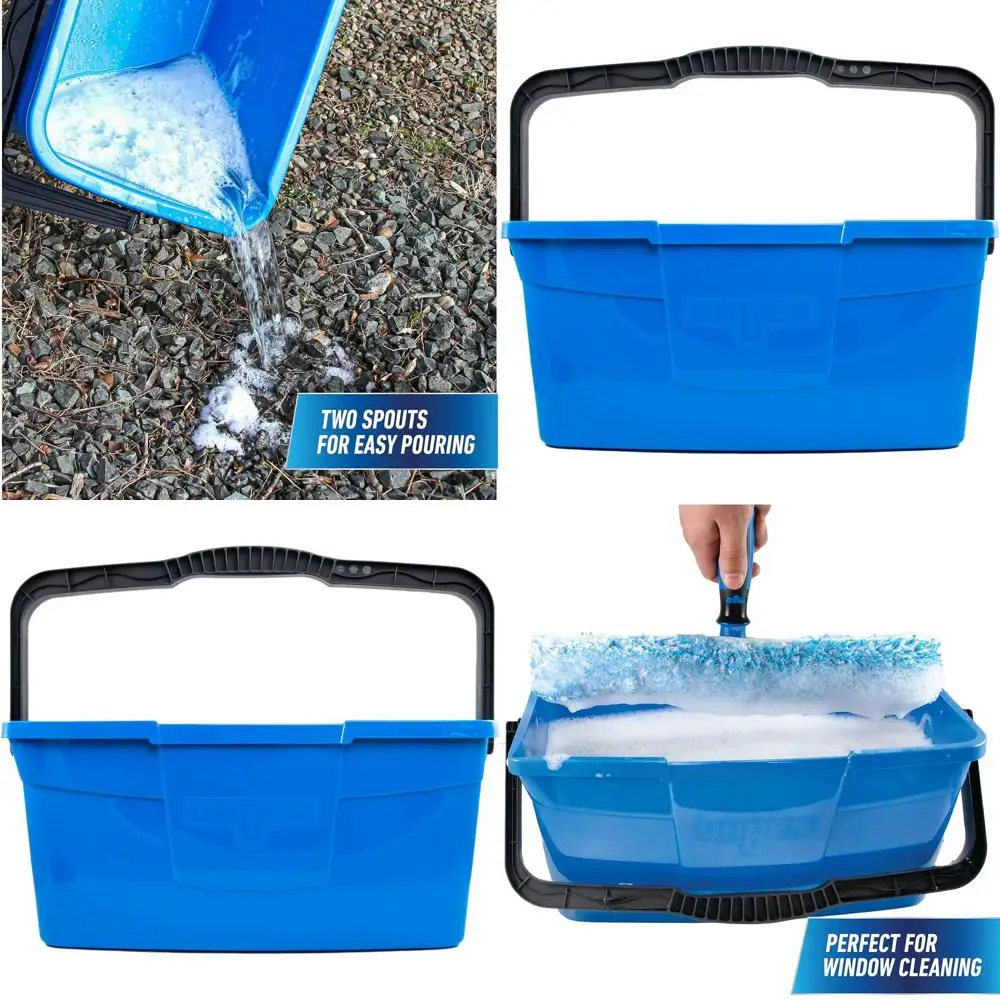Портативное ведро для чистки объемом 3 галлона с удобной ручкой, двойными носиками для уборки пола, окон и дома.
Портативное ведро для чистки объемом 3 галлона с удобной ручкой, двойными носиками для уборки пола, окон и дома.