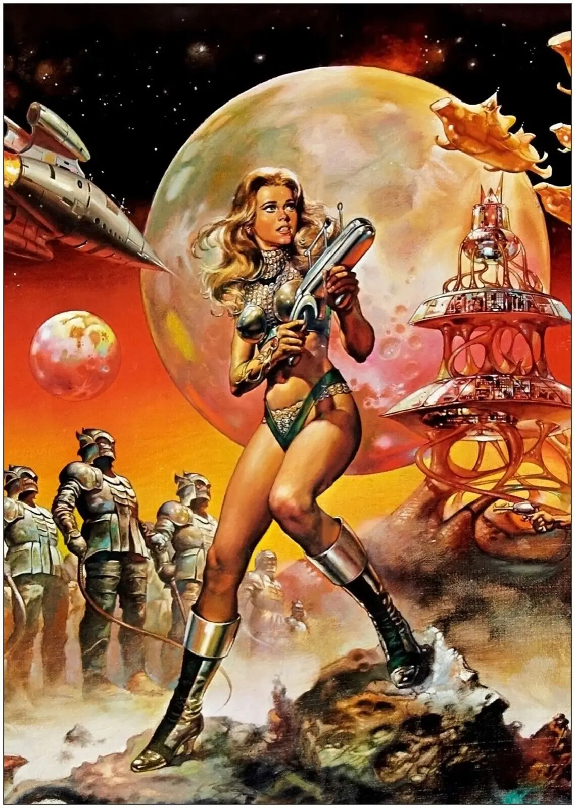 Картина из классического фильма Barbarella, Шелковый плакат с принтом, декор для гостиной, домашняя стена
Картина из классического фильма Barbarella, Шелковый плакат с принтом, декор для гостиной, домашняя стена