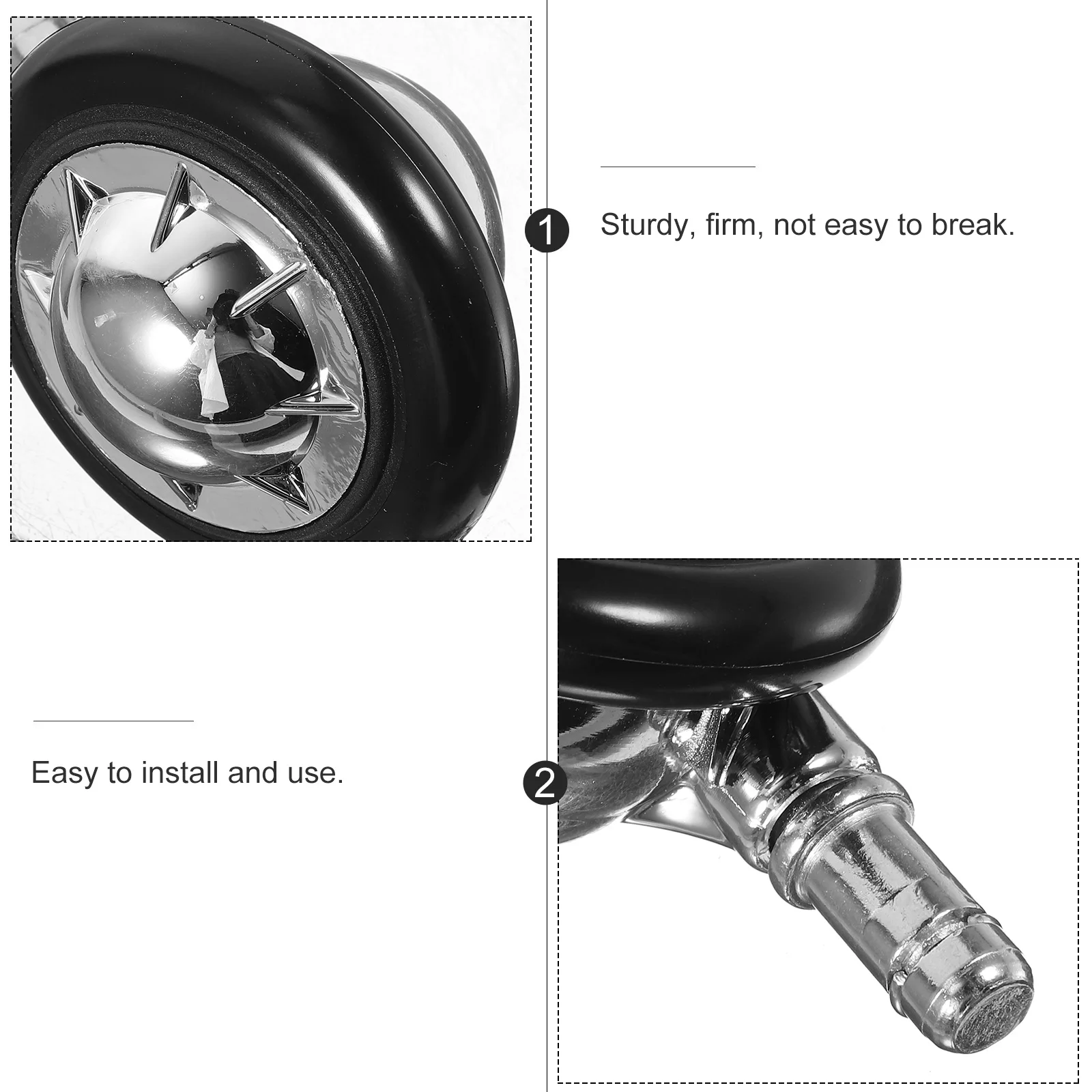 5pcs Heavy Duty Castor Wheels Office Chair Stool Furniture Replacement PVC Aluminum Smooth Swivel Wheel Notebook
5pcs Heavy Duty Castor Wheels Office Chair Stool Furniture Replacement PVC Aluminum Smooth Swivel Wheel Notebook