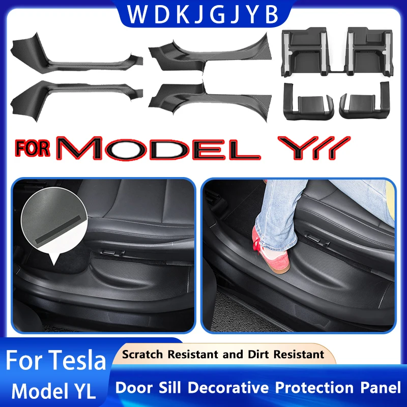 For Tesla New Model YL Launch 2026 TPE Front Rear Door Sill Protector Threshold Strip Anti-kick Guard Panel TPE Door Sill Guards
For Tesla New Model YL Launch 2026 TPE Front Rear Door Sill Protector Threshold Strip Anti-kick Guard Panel TPE Door Sill Guards