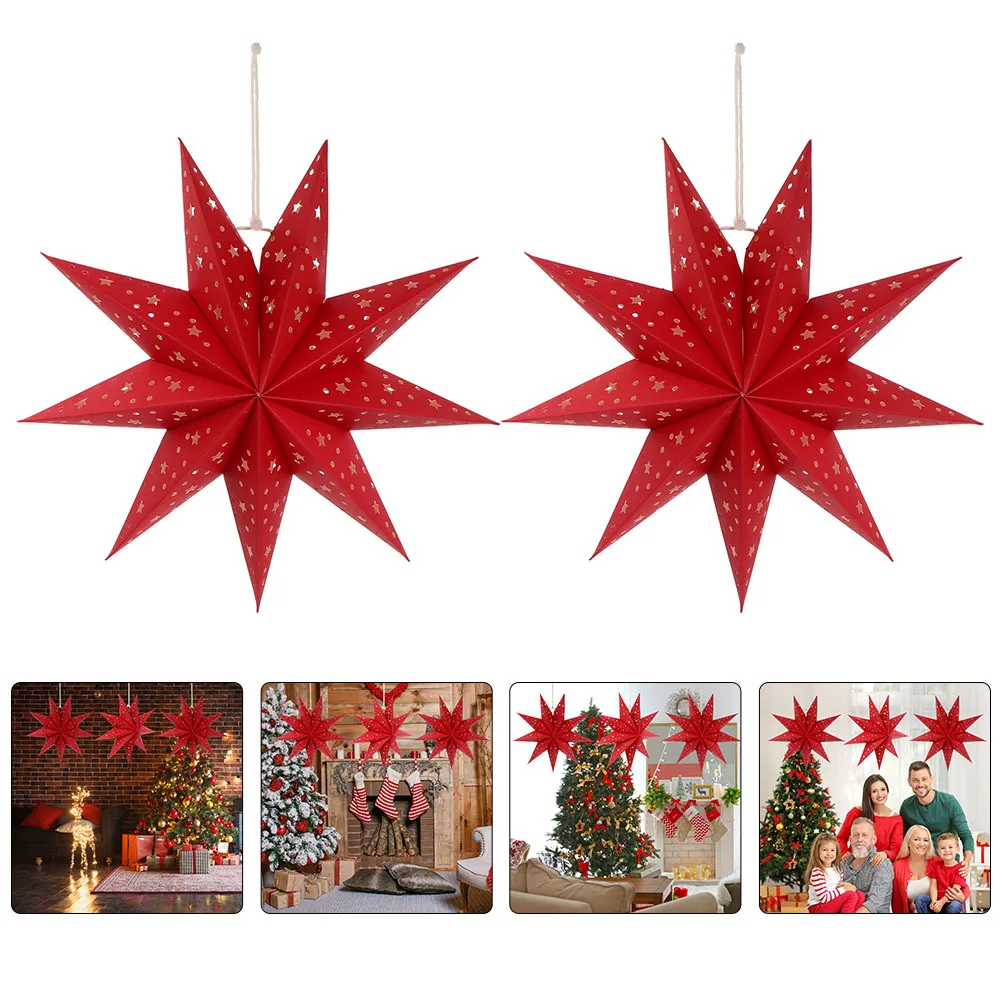 3Pcs Nine Pointed Star Paper Lampshade Hanging Light Cover for Christmas Wedding Festival Party Decoration Hanging Lampshades
3Pcs Nine Pointed Star Paper Lampshade Hanging Light Cover for Christmas Wedding Festival Party Decoration Hanging Lampshades