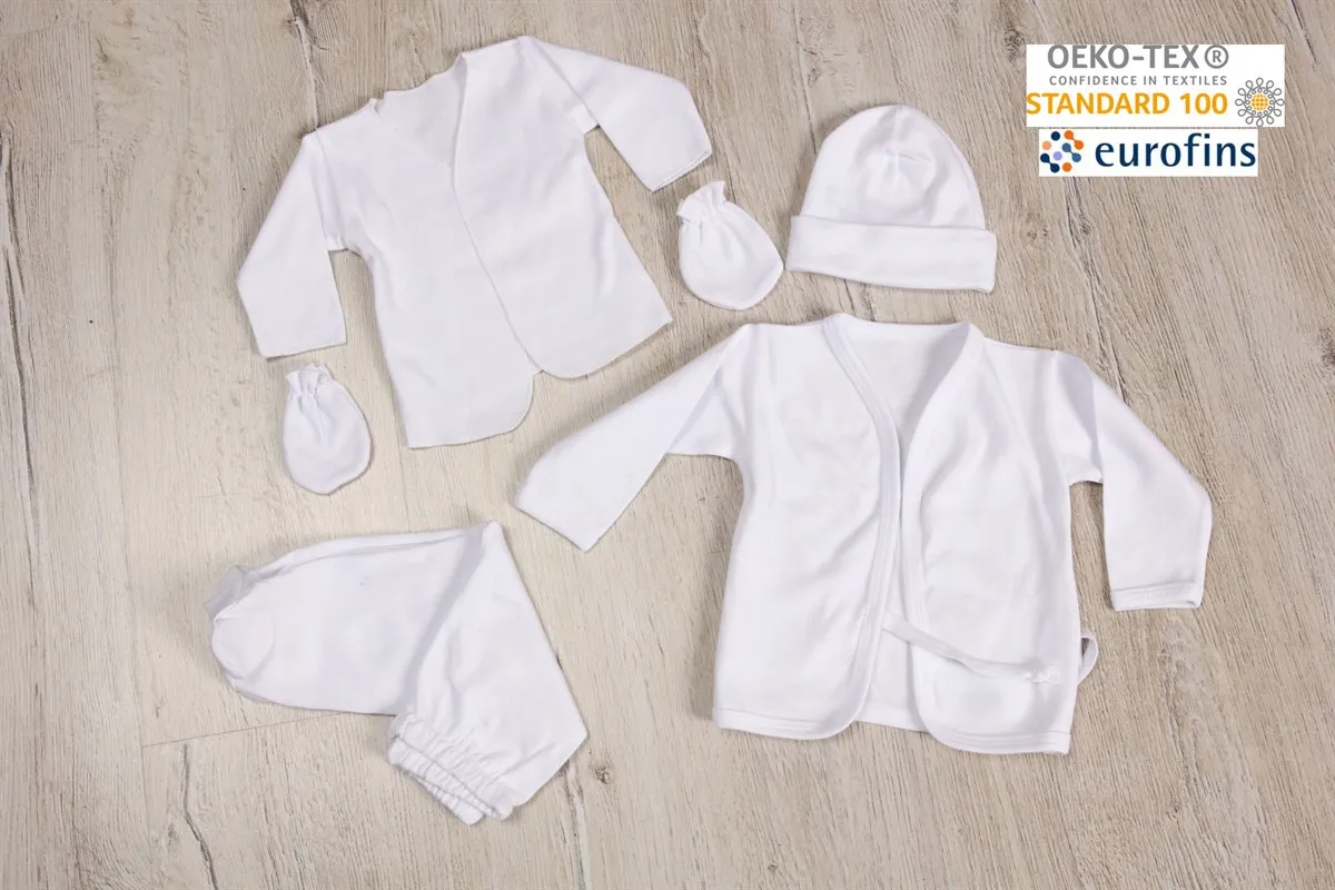 Maka's Kido-baby newborn set-6 pieces-the healthy Oeko-Teks and euroins health-certified-white-Kido1401
Maka's Kido-baby newborn set-6 pieces-the healthy Oeko-Teks and euroins health-certified-white-Kido1401