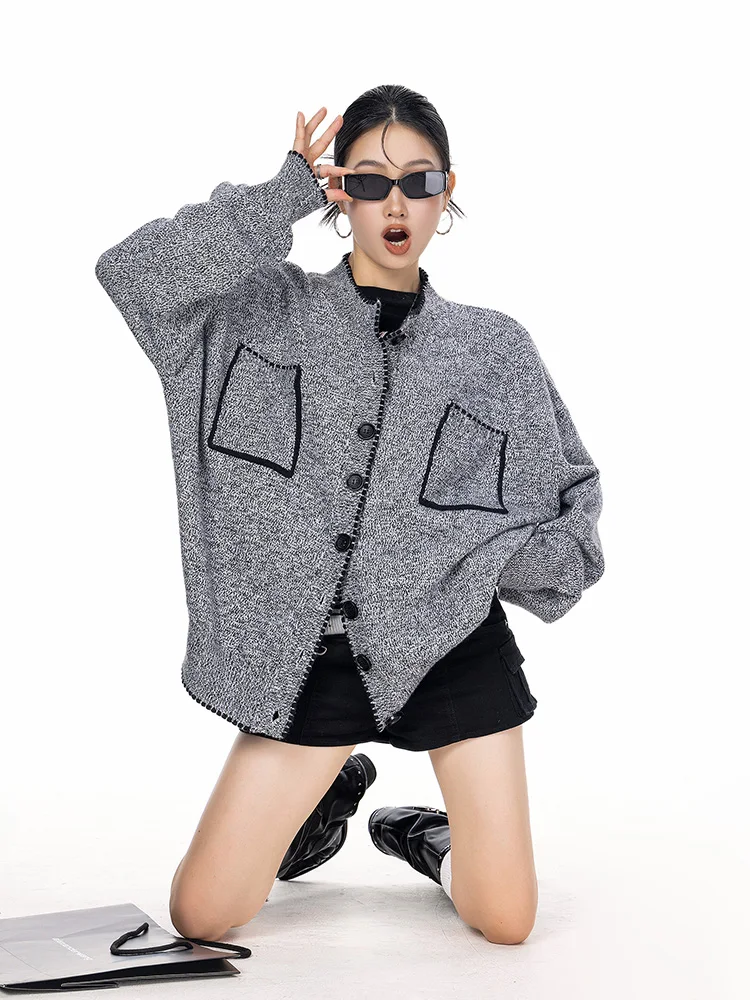 American Retro Long Sve Knitted Open Cardigan Women's Spring New Loose Sweater Casual Outerwear Versatile Casual Sle
American Retro Long Sve Knitted Open Cardigan Women's Spring New Loose Sweater Casual Outerwear Versatile Casual Sle