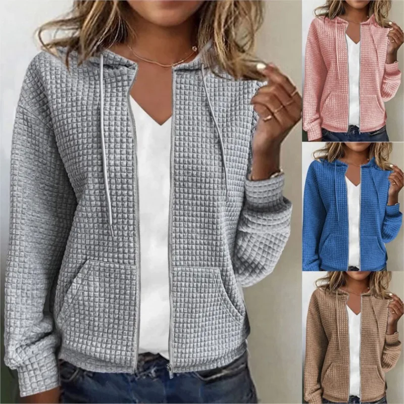Women's Casual White Jacket Coats Spring And Fall Sports Zip-up Hooded Cardigan Long-sleeved Hoodie Jackets Tops Women Clothing
Women's Casual White Jacket Coats Spring And Fall Sports Zip-up Hooded Cardigan Long-sleeved Hoodie Jackets Tops Women Clothing