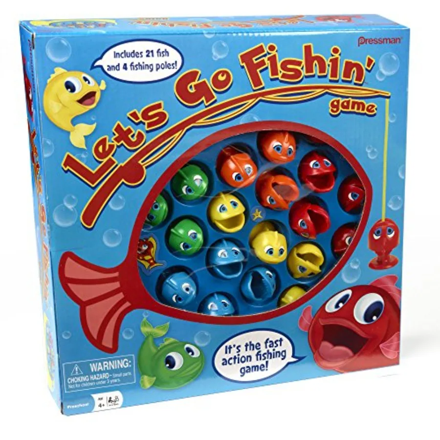 Let's Go Fishin' Game by - The Original Fast-Action Fishing Game!, 1-4 players
Let's Go Fishin' Game by - The Original Fast-Action Fishing Game!, 1-4 players