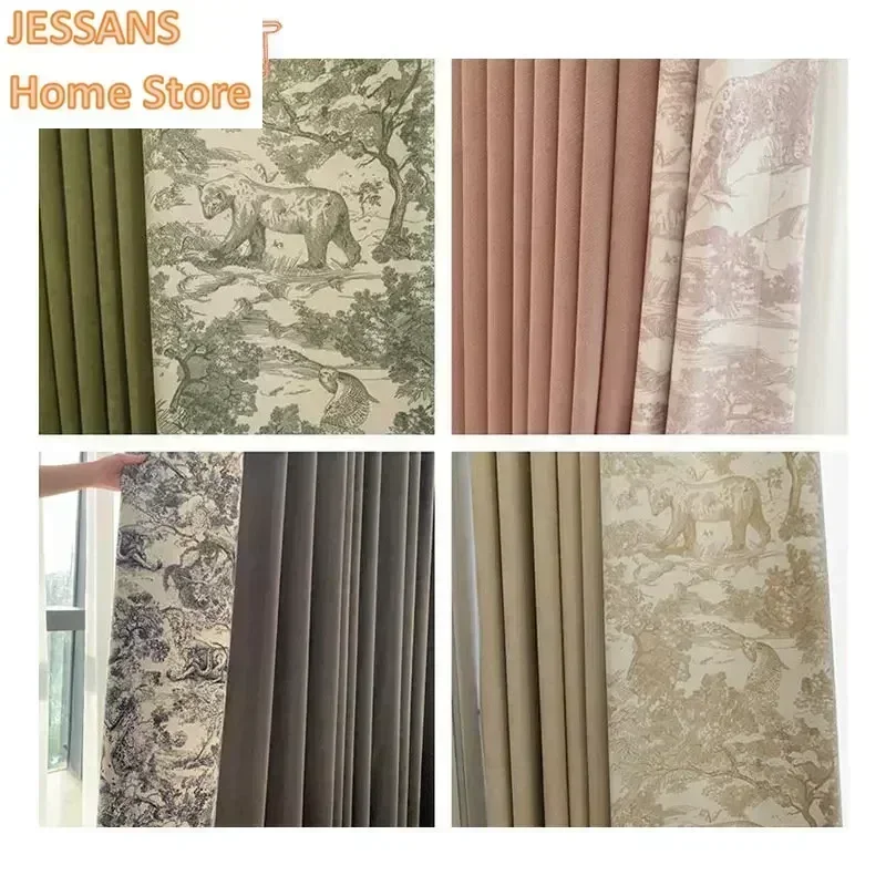 French Curtains for Living Dining Room Bedroom Luxury Chenille Print Edge Matching Window tulle Kitchen Curtains Customized
French Curtains for Living Dining Room Bedroom Luxury Chenille Print Edge Matching Window tulle Kitchen Curtains Customized