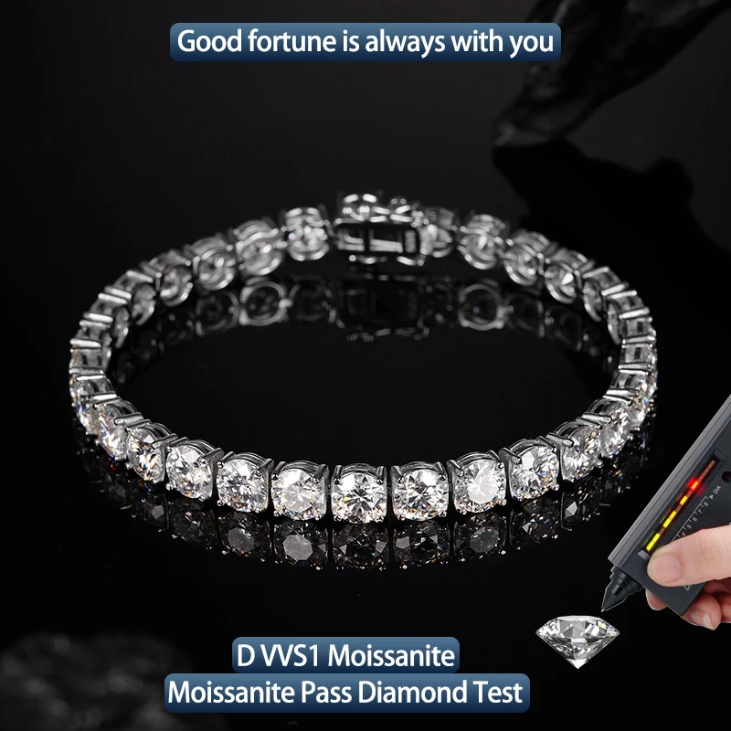 S925 Silver Moissanite 2-6.5mm tennis bracelet electroplated 18k white exquisite fashion light luxury design women bracelet
S925 Silver Moissanite 2-6.5mm tennis bracelet electroplated 18k white exquisite fashion light luxury design women bracelet