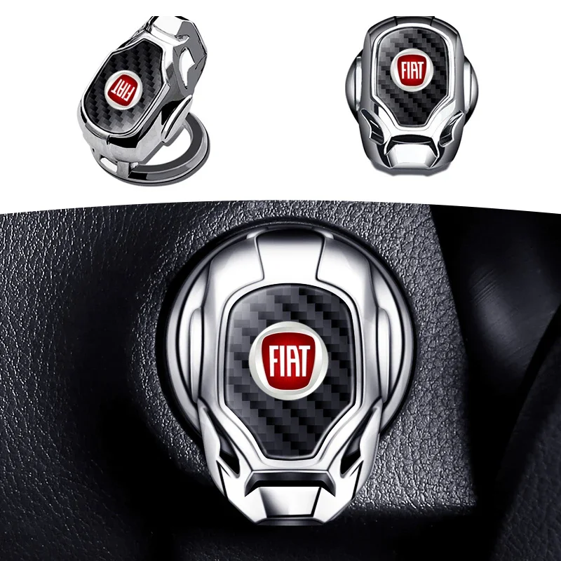 Car ONE-CLICK Start Button Protective Cover Emblem Stickers For Fiat 500L 500X Aegea Tipo Sedici Centoventi Fiorino Qubo Toro
Car ONE-CLICK Start Button Protective Cover Emblem Stickers For Fiat 500L 500X Aegea Tipo Sedici Centoventi Fiorino Qubo Toro