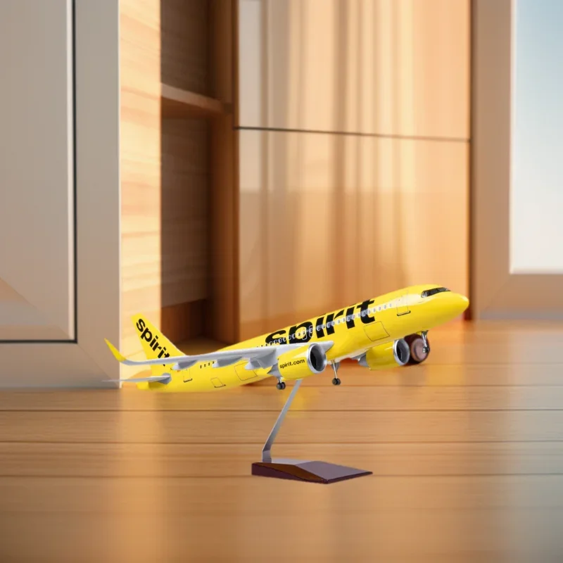 47cm 1/80 Scale Plane A320 Neo Spirit Airlines Diecast Airplanes With Lighting And Wheels Resin Collectible Toy Planes
47cm 1/80 Scale Plane A320 Neo Spirit Airlines Diecast Airplanes With Lighting And Wheels Resin Collectible Toy Planes