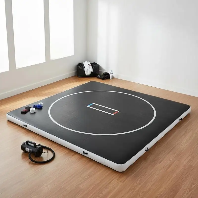 Inflatable Grappling Pad 13x13 ft For Home Gym Martial Arts Training Judo Practice, PVC Foldable Exercise Surface 600W Air Pump Included Black
Inflatable Grappling Pad 13x13 ft For Home Gym Martial Arts Training Judo Practice, PVC Foldable Exercise Surface 600W Air Pump Included Black