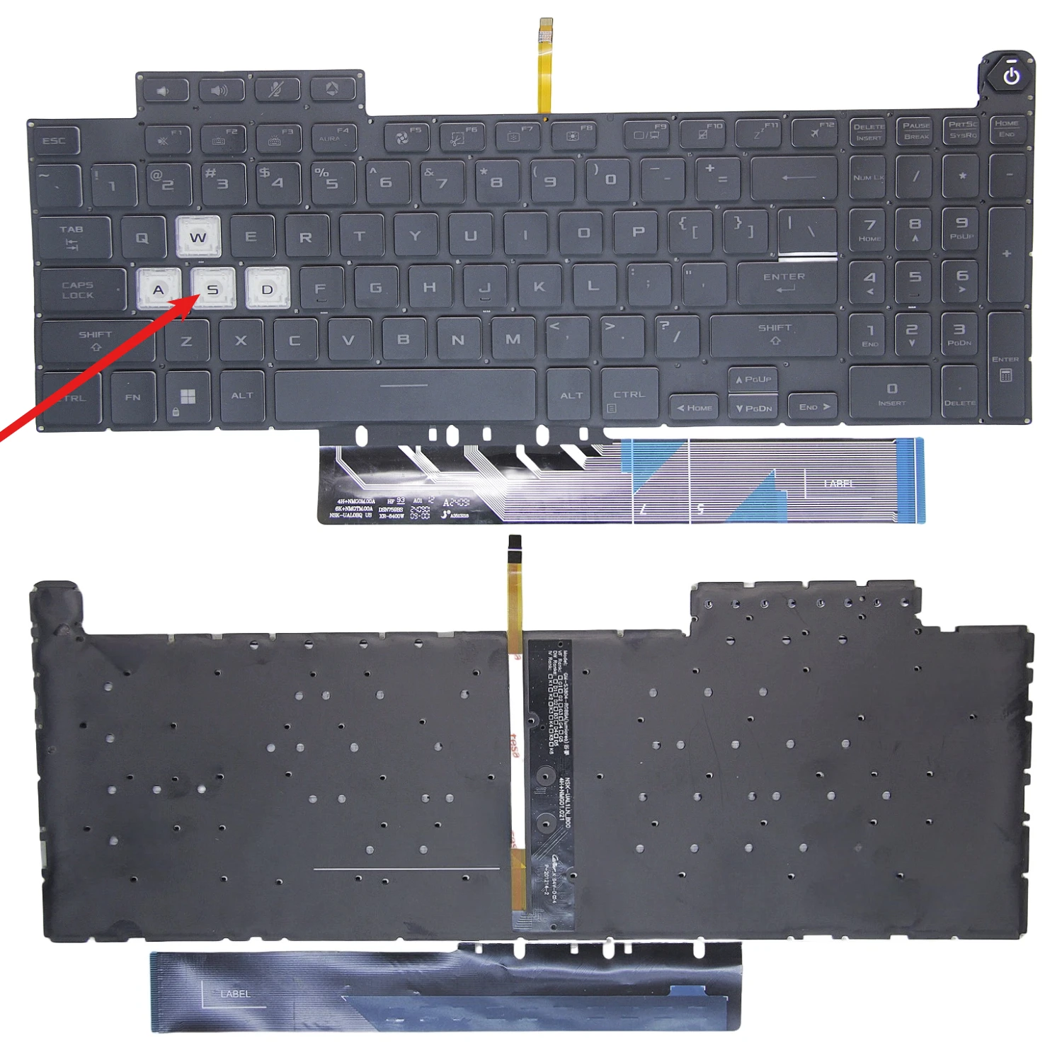 For ASUS Skypick 4 FA507 FX607 FX507 FX707 FX517 TUF517Z Backlit Keyboard FX607
For ASUS Skypick 4 FA507 FX607 FX507 FX707 FX517 TUF517Z Backlit Keyboard FX607