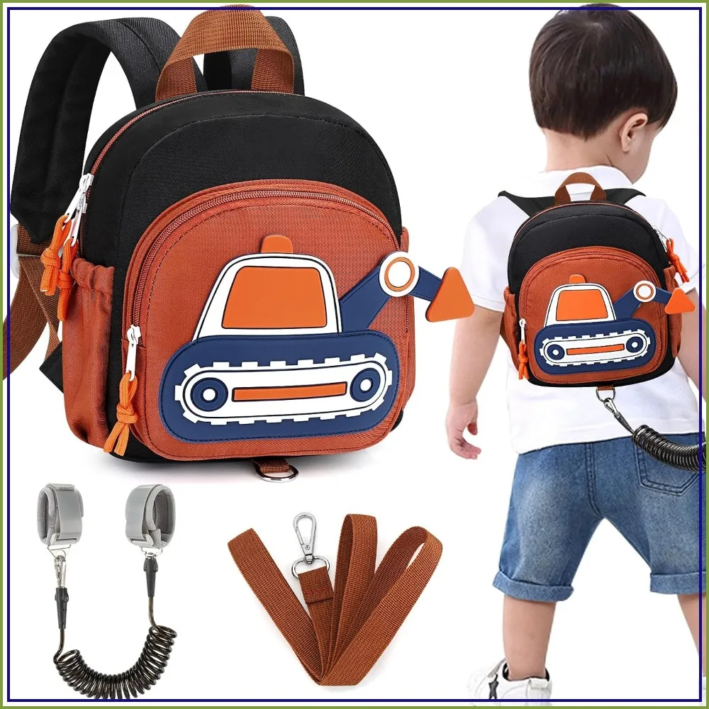 Toddler Leash Backpack, Cute Excavator Safety Harness with Anti-Lost Wrist Link for Boys, Kids Travel Essentials
Toddler Leash Backpack, Cute Excavator Safety Harness with Anti-Lost Wrist Link for Boys, Kids Travel Essentials