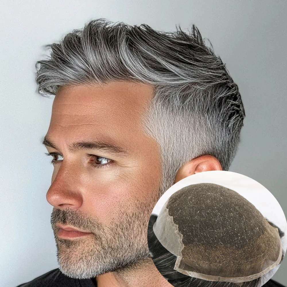 Invisible Lace&PU Durable Q6 Lace Front Toupee Grey 1B30 1B65 1B80 1b40 Human Hair Breathable Ash Blonde Brown Capillary Prosthe
Invisible Lace&PU Durable Q6 Lace Front Toupee Grey 1B30 1B65 1B80 1b40 Human Hair Breathable Ash Blonde Brown Capillary Prosthe