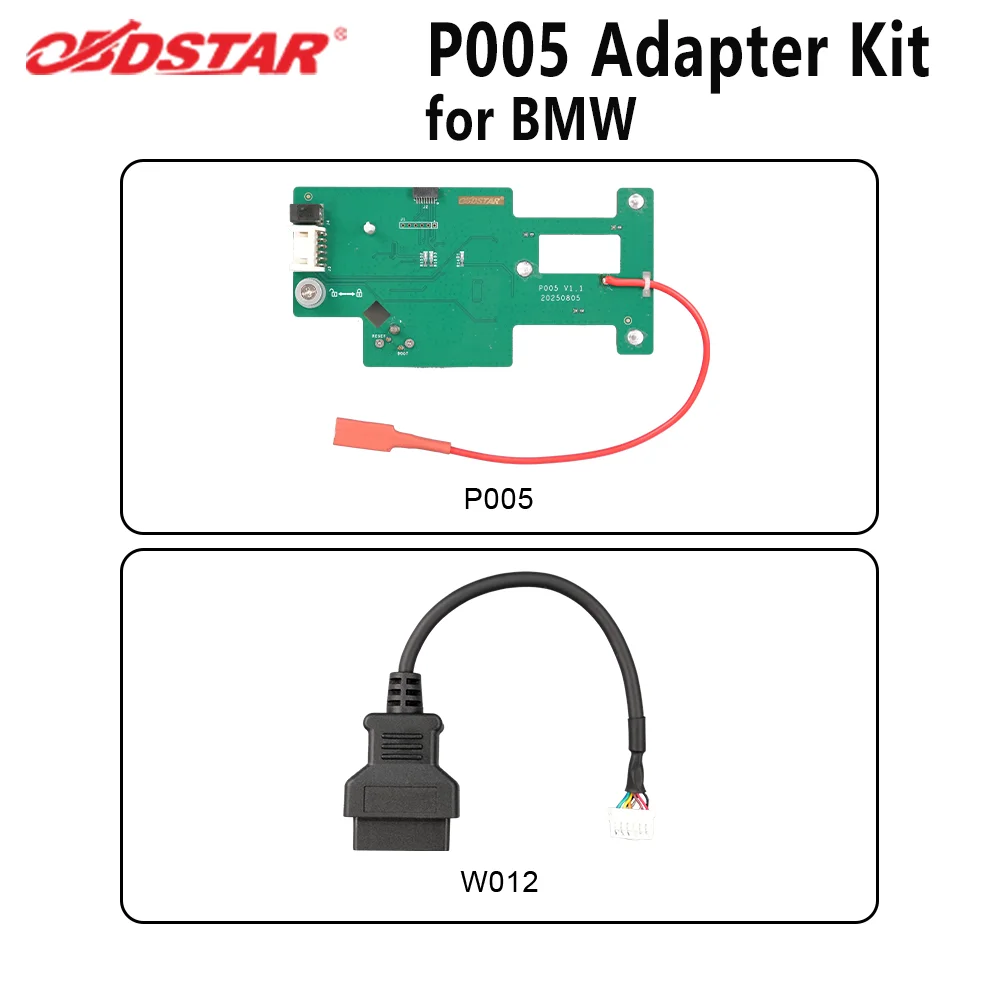 OBDSTAR P005 Adapter Kit for BMW BDC02 IMMO No Solder Key Add Virginizing ECU Fit KeyMaster G3 5/6/7/M5/X3/X4 Series
OBDSTAR P005 Adapter Kit for BMW BDC02 IMMO No Solder Key Add Virginizing ECU Fit KeyMaster G3 5/6/7/M5/X3/X4 Series