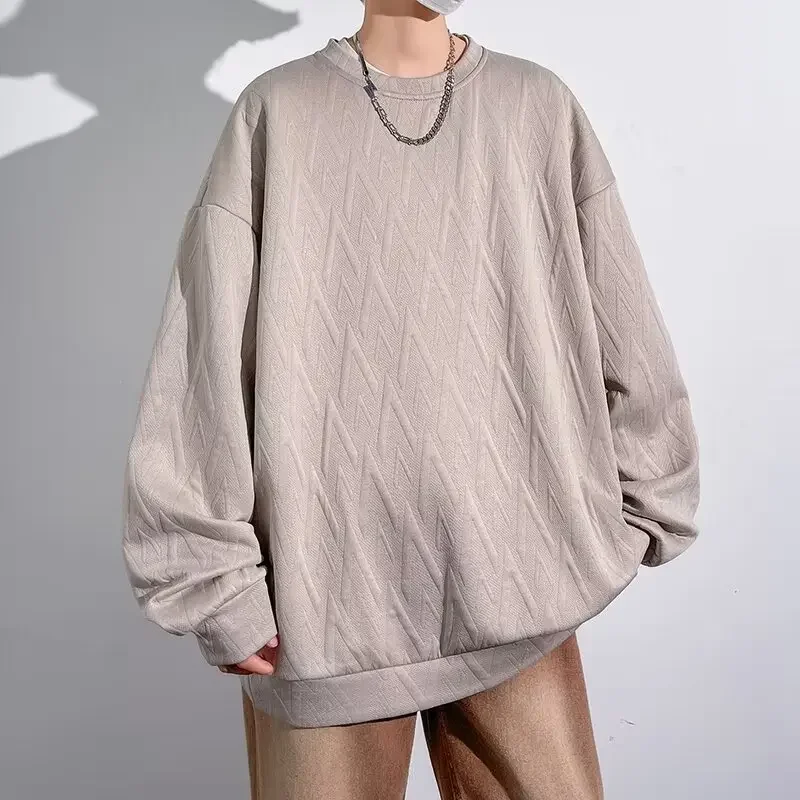 Korean Fashion Men's Loose Casual Oversized Long Sleeved T-shirt Tops Autumn Solid Hooded Sweatshirt for Men Y2k Streetwear
Korean Fashion Men's Loose Casual Oversized Long Sleeved T-shirt Tops Autumn Solid Hooded Sweatshirt for Men Y2k Streetwear