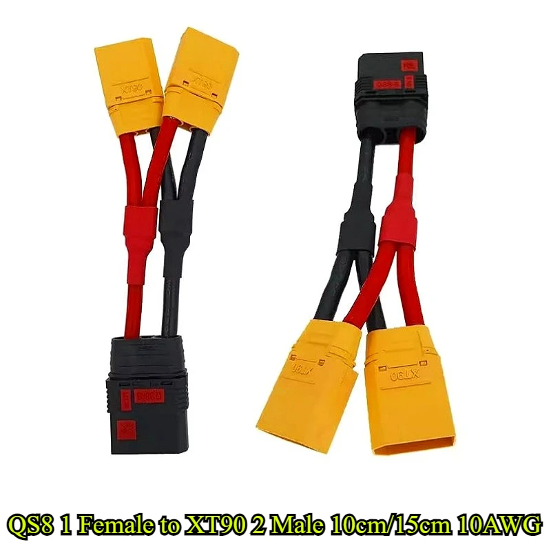 10AWG 10 см/15 см QS8 Женский штекер к XT90 2 Мужская головка Литиевый адаптер Провод Кабель для зарядки аккумулятора для RC Drone Aircraft Аксессуар
10AWG 10 см/15 см QS8 Женский штекер к XT90 2 Мужская головка Литиевый адаптер Провод Кабель для зарядки аккумулятора для RC Drone Aircraft Аксессуар