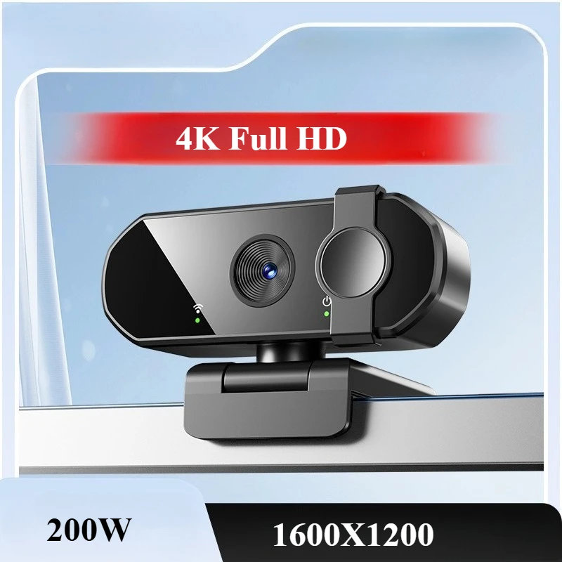 4K HD Webcam Driver-free for Desktop External Camera Webcam Cover Web Cam 1080p 30fps Fwith Microphone or PC/Computer/Laptop
4K HD Webcam Driver-free for Desktop External Camera Webcam Cover Web Cam 1080p 30fps Fwith Microphone or PC/Computer/Laptop