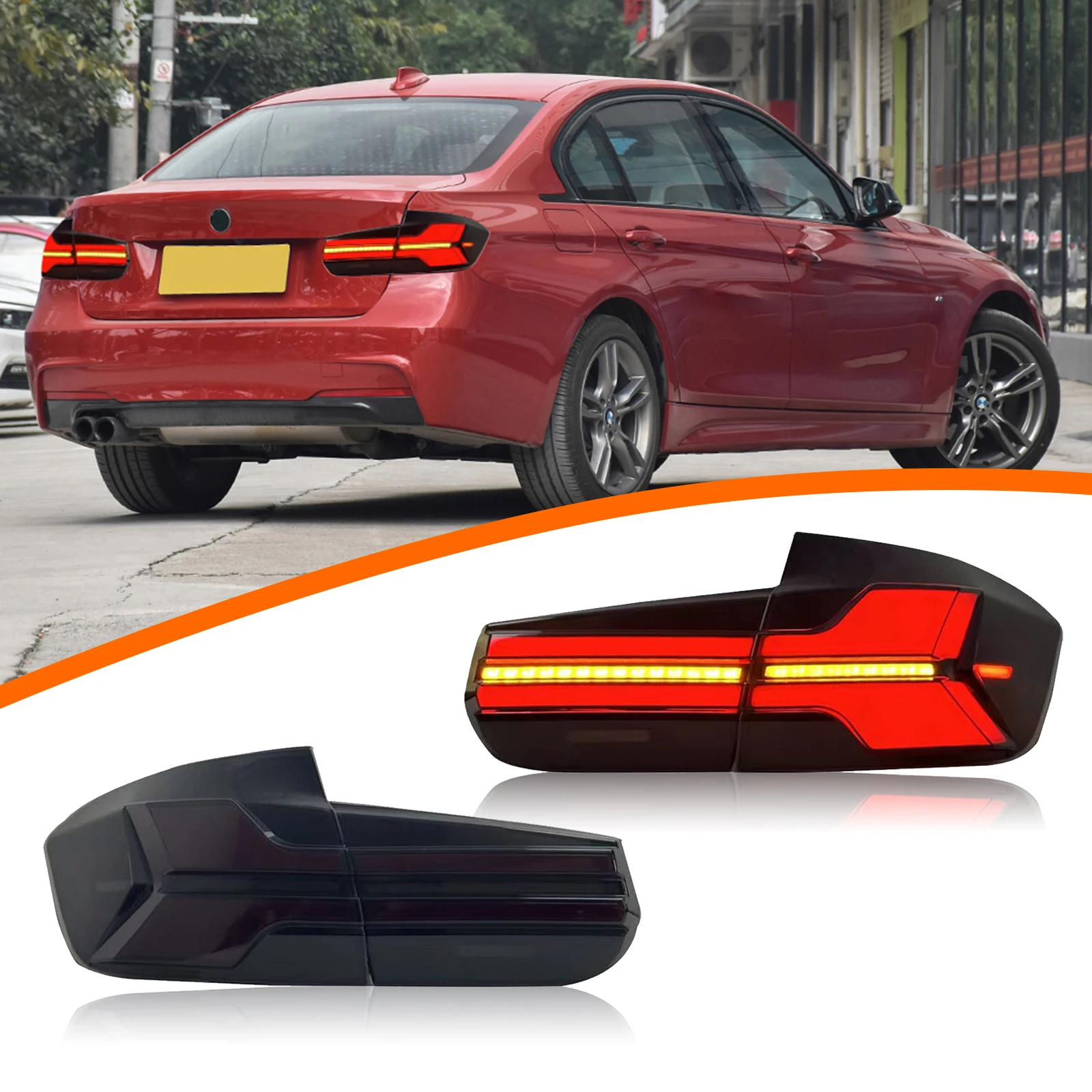 DK Motion For BMW 3 Series F30 F35 F80 LED Tail Lights Assembly G05 Design 2013-2020 Modified 320i Rear 12v DRL
DK Motion For BMW 3 Series F30 F35 F80 LED Tail Lights Assembly G05 Design 2013-2020 Modified 320i Rear 12v DRL