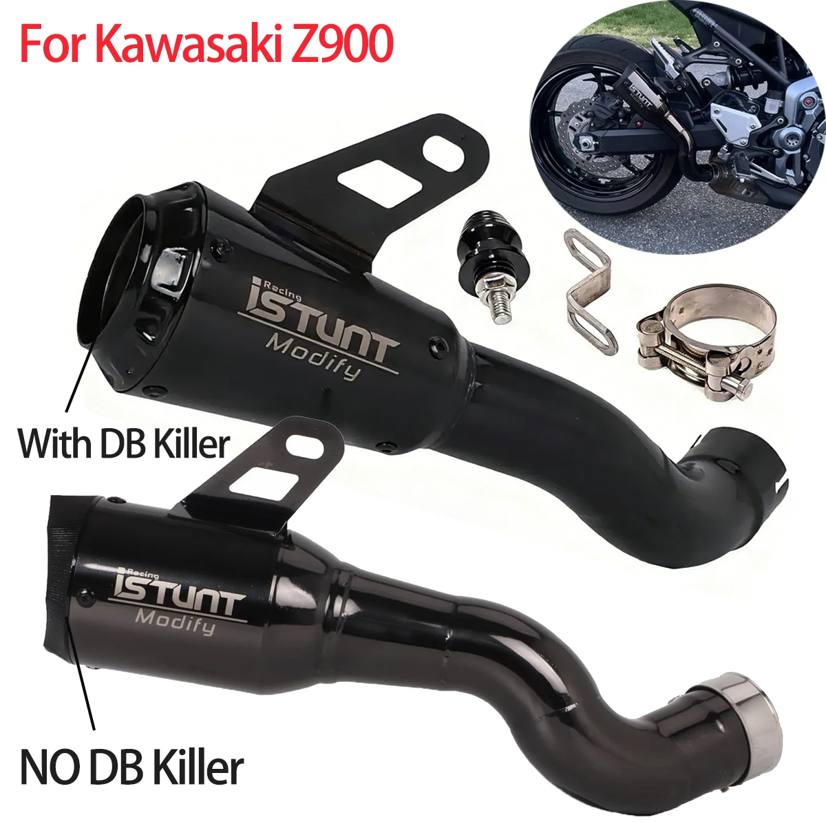 Выхлопная система для мотоцикла Kawasaki Z900 2017-2025: глушитель Slip-On, модифицированная выхлопная труба из нержавеющей стали, черная.
Выхлопная система для мотоцикла Kawasaki Z900 2017-2025: глушитель Slip-On, модифицированная выхлопная труба из нержавеющей стали, черная.