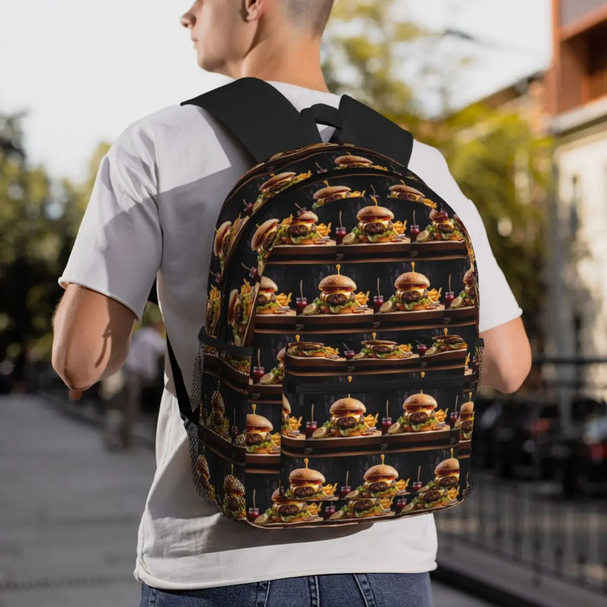 Work Of Art To Please Hamburger Burger Backpack Daypack Large Capacity Kids BookBag School Bag Shoulder Bags for Men Women
Work Of Art To Please Hamburger Burger Backpack Daypack Large Capacity Kids BookBag School Bag Shoulder Bags for Men Women