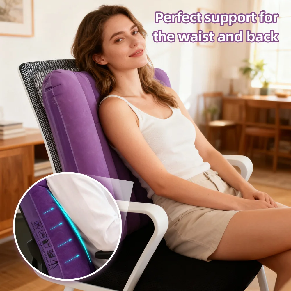 Velour Inflatable Lumbar Support Pillow Square Travel Pillow for Outdoor Camping Portable Air Cushion with Adjustable Comfort
Velour Inflatable Lumbar Support Pillow Square Travel Pillow for Outdoor Camping Portable Air Cushion with Adjustable Comfort