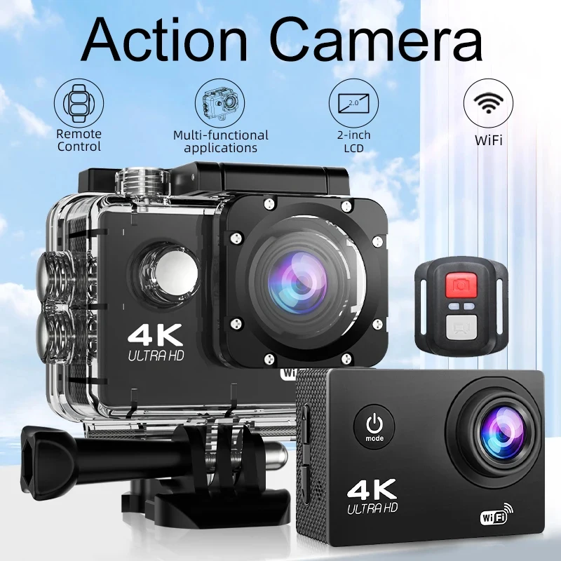 5K Dual-Screen Action Camera With WiFi Direct Connection Autofocus Waterproof Shooting LED Touchscreen And Remote Control Design
5K Dual-Screen Action Camera With WiFi Direct Connection Autofocus Waterproof Shooting LED Touchscreen And Remote Control Design