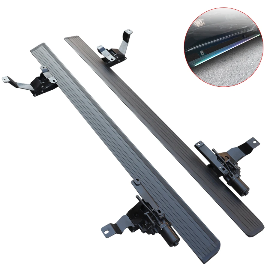 Intelligent automatic retractable electric side foot pedal with light LED aluminum alloy thickening modification
Intelligent automatic retractable electric side foot pedal with light LED aluminum alloy thickening modification
