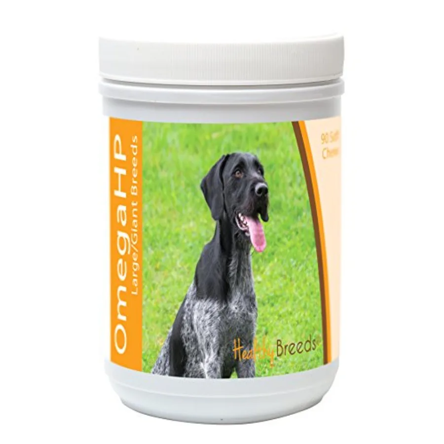 German Wirehaired Pointer Omega HP Fatty Acid Skin and Coat Support Soft Chews 90 Count
German Wirehaired Pointer Omega HP Fatty Acid Skin and Coat Support Soft Chews 90 Count