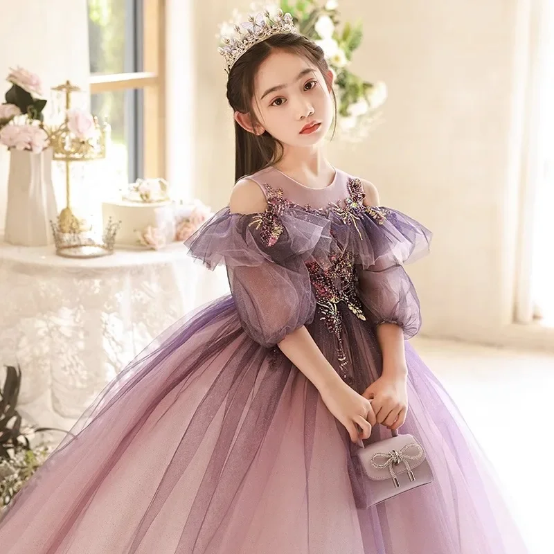 Teenmiro Elegant Party Dress for Junior Girls Children Sequined Purple Tulle Dresses Kids Grad Night Formal Ball Gowns
Teenmiro Elegant Party Dress for Junior Girls Children Sequined Purple Tulle Dresses Kids Grad Night Formal Ball Gowns
