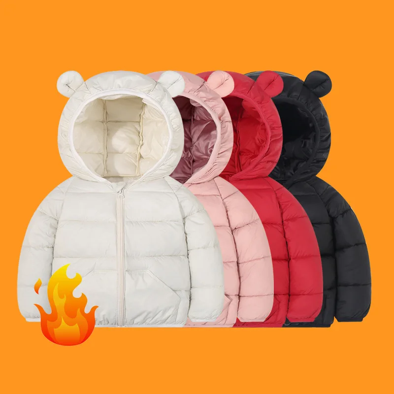 Winter Warm Padded Jacket Coats for Baby Kids Boys Girls Autumn Children Bear Ears Parkas with Pocket Insulated Outerwear
Winter Warm Padded Jacket Coats for Baby Kids Boys Girls Autumn Children Bear Ears Parkas with Pocket Insulated Outerwear