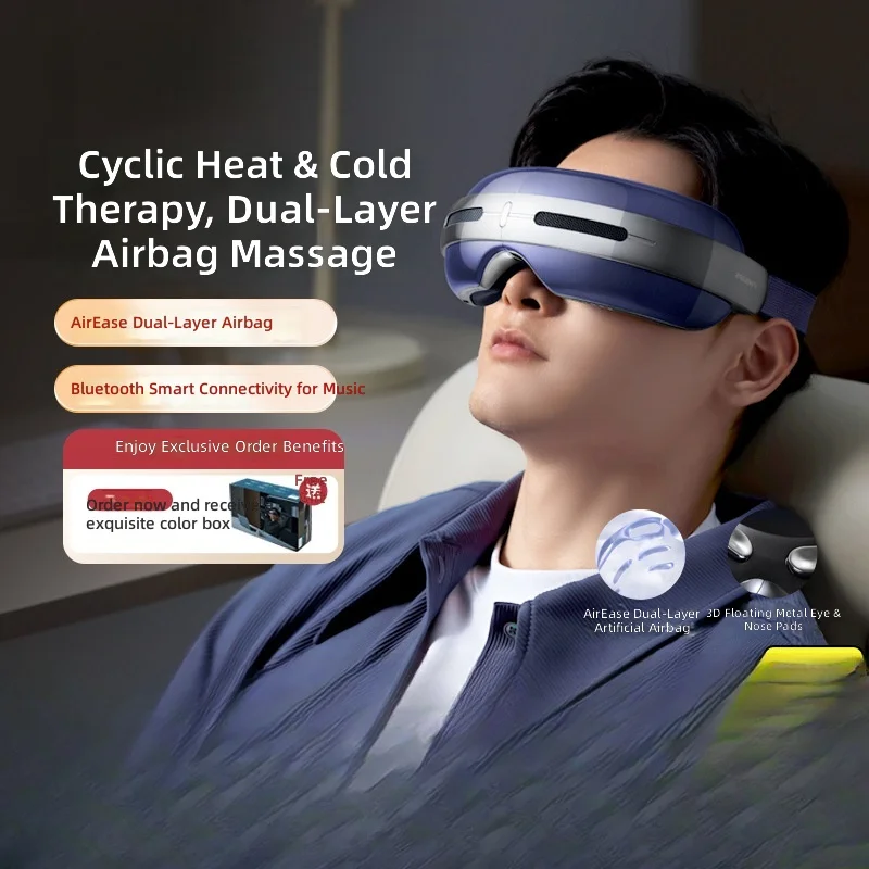 Semiconductor Eye Massager with Hot & Cold Therapy, USB Rechargeable Eye Mask for Fatigue Relief, Dry Eyes, Gift for Men & Women
Semiconductor Eye Massager with Hot & Cold Therapy, USB Rechargeable Eye Mask for Fatigue Relief, Dry Eyes, Gift for Men & Women