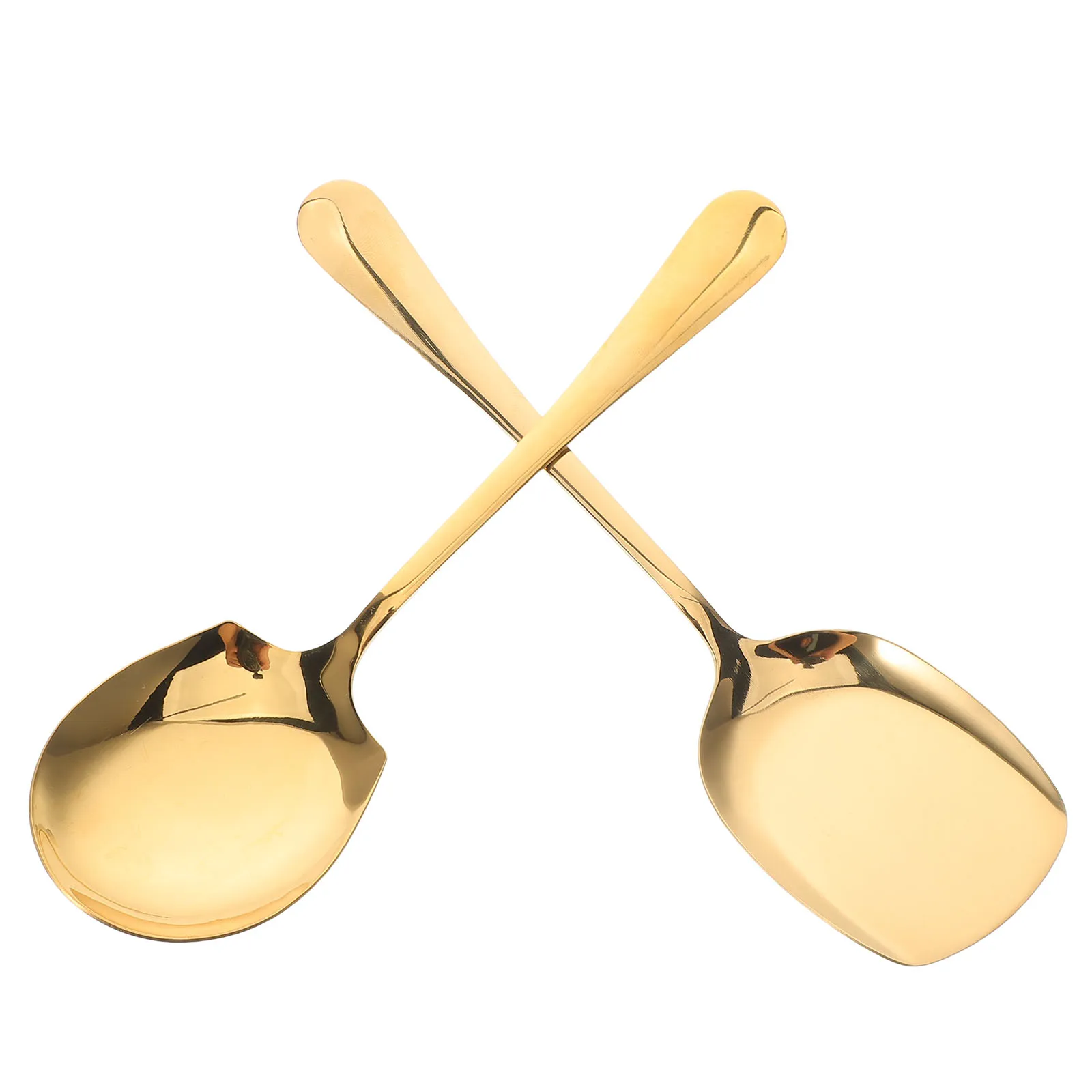 2pcs Stainless Steel Serving Spoons Golden Large Size Long Handle Kitchen Tool Reusable Household Utensil Soup Spoon
2pcs Stainless Steel Serving Spoons Golden Large Size Long Handle Kitchen Tool Reusable Household Utensil Soup Spoon
