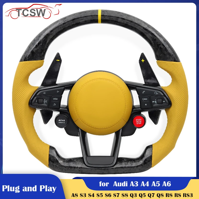 OEM Any Color Car Steering Wheel Forged Carbon for Audi A3 A4 A5 A6 A7 A8 S8 Q3 Q5 Q7 S3 S4 S5 S6 S7 TT R8 RS3 RS4
OEM Any Color Car Steering Wheel Forged Carbon for Audi A3 A4 A5 A6 A7 A8 S8 Q3 Q5 Q7 S3 S4 S5 S6 S7 TT R8 RS3 RS4