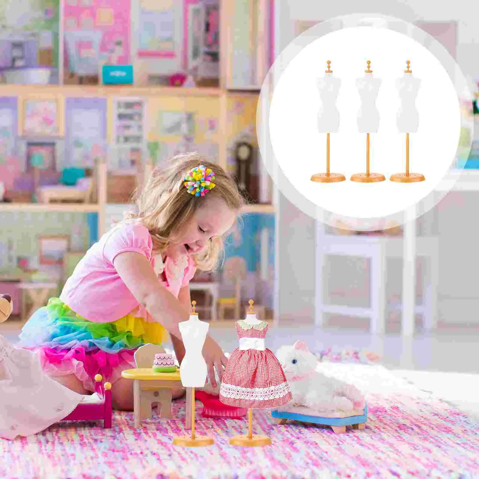 5 Pcs Model Stand Dollhouse Accessories Clothes Display Rack Human Body Mini Mannequin Support Dress Plastic Clothing Form
5 Pcs Model Stand Dollhouse Accessories Clothes Display Rack Human Body Mini Mannequin Support Dress Plastic Clothing Form