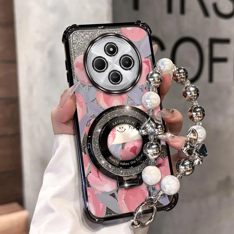 14R Pink tulip Plating Bracelet Holder Phone Case For Xiaomi Redmi 13C 13 12C 10Power 11A 10C 13R 14R 14C 15C 10 Cover
14R Pink tulip Plating Bracelet Holder Phone Case For Xiaomi Redmi 13C 13 12C 10Power 11A 10C 13R 14R 14C 15C 10 Cover