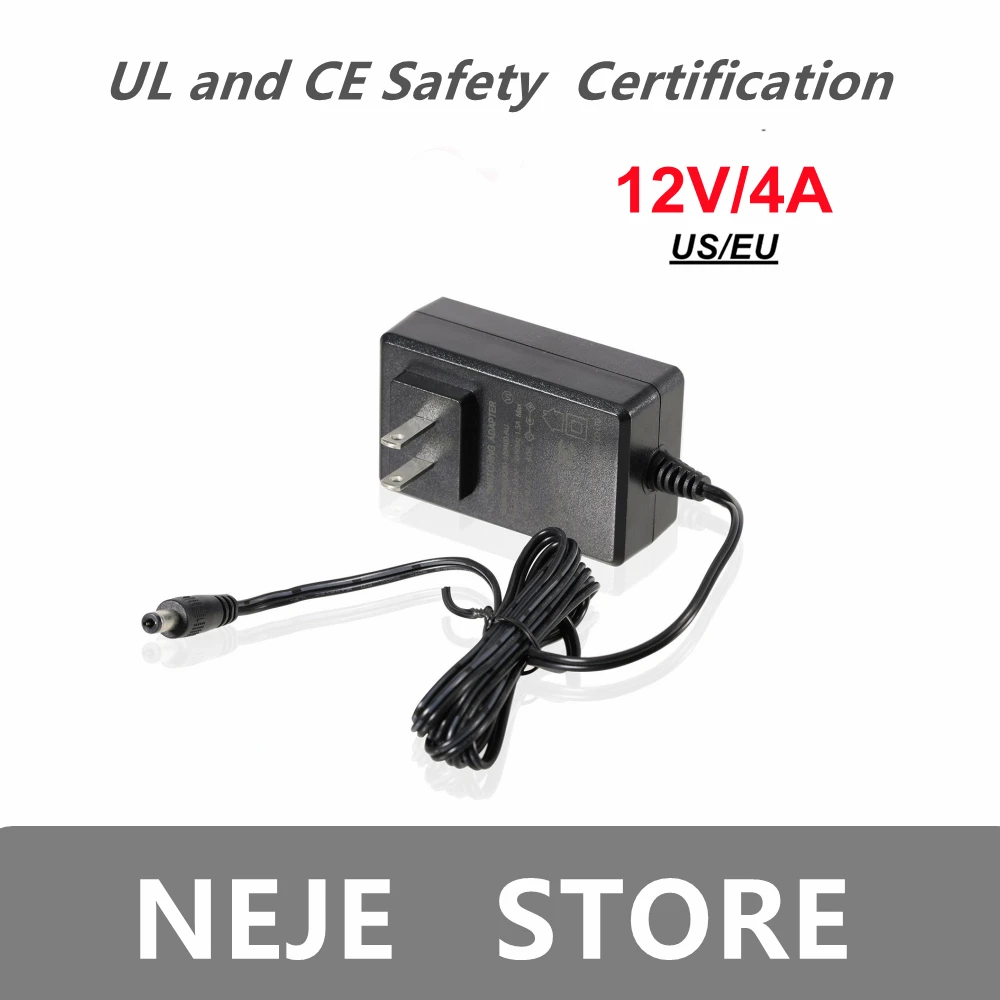 NEJE Safety High Quality High Power 12V/4A Power Adapter for Laser Engraving Machine Cutting Machine Accessories
NEJE Safety High Quality High Power 12V/4A Power Adapter for Laser Engraving Machine Cutting Machine Accessories