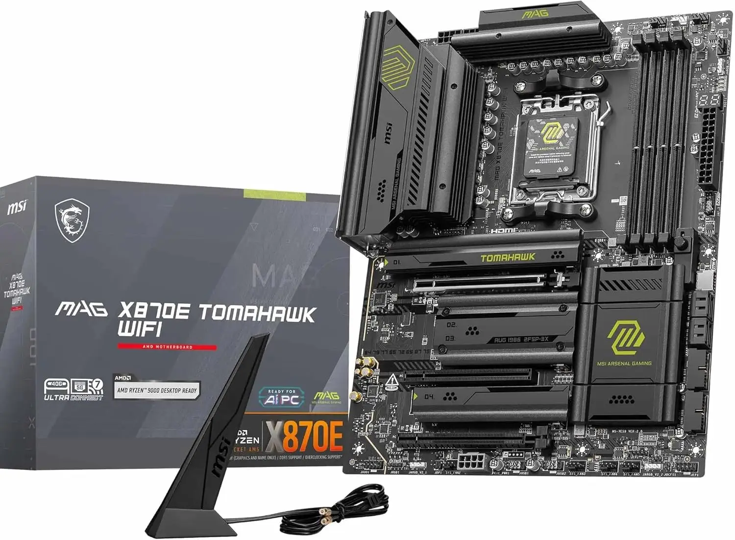 Процессоры 9000/8000/7000, AM5-80A SPS VRM, память DDR5 с ускорением 8400+ МТ/с (OC), PCIe 5.0 x16, M.2 Gen5, Wi-Fi 7, 5G LAN
Процессоры 9000/8000/7000, AM5-80A SPS VRM, память DDR5 с ускорением 8400+ МТ/с (OC), PCIe 5.0 x16, M.2 Gen5, Wi-Fi 7, 5G LAN
