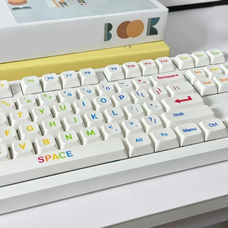 Y1UB 113 Key XDA Large Color Fonts Keycaps Rainbow Color Theme PBT Keycaps for Mechanical Keyboards Enhancement
Y1UB 113 Key XDA Large Color Fonts Keycaps Rainbow Color Theme PBT Keycaps for Mechanical Keyboards Enhancement