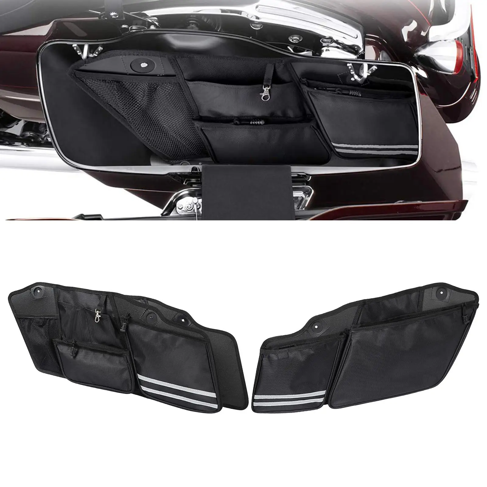 Siddle Bag Organizers for Touring Road Electra FLHR 2014-2020 2016-2019
Siddle Bag Organizers for Touring Road Electra FLHR 2014-2020 2016-2019