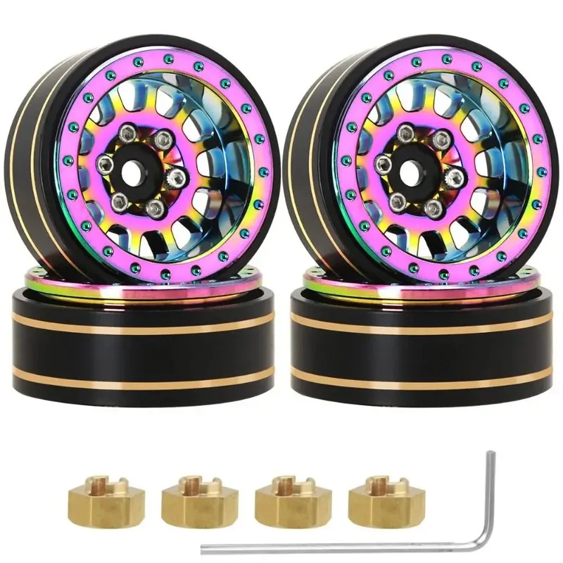 1.1" Colorful Aluminum & Brass Beadlock Wheel Rims 26g, Fit 1/18 1/24 RC Crawler Axial SCX24 AX24 Traxxas TRX4M FMS FCX24
1.1" Colorful Aluminum & Brass Beadlock Wheel Rims 26g, Fit 1/18 1/24 RC Crawler Axial SCX24 AX24 Traxxas TRX4M FMS FCX24