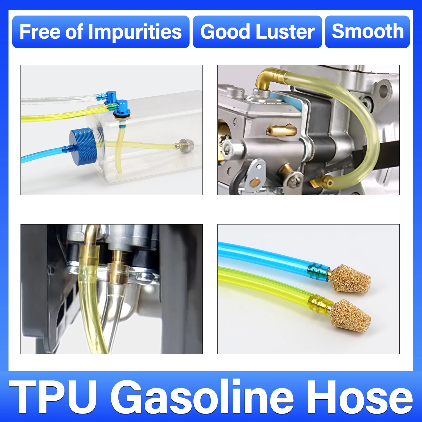 2-20M TPU Fuel Hose Petrol Pipe 2-7mm Flexible Gas Pipe for Motorcycle Car Power Equipment Oil Resistant High Pressure Tube
2-20M TPU Fuel Hose Petrol Pipe 2-7mm Flexible Gas Pipe for Motorcycle Car Power Equipment Oil Resistant High Pressure Tube